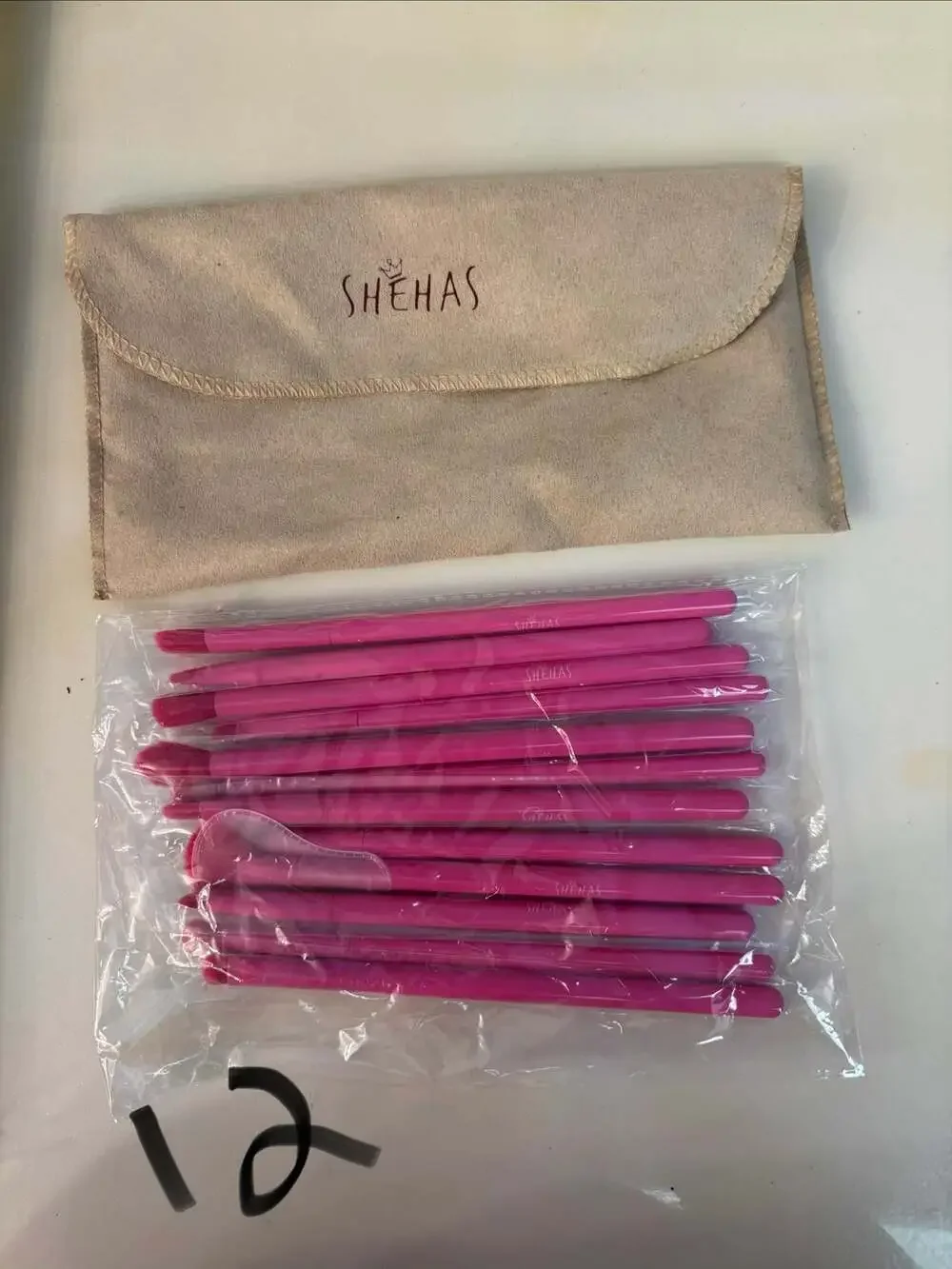 Shehas 12Pcs Eyeshadow Makeup Brushes Set for Blending Eyebrow Eyeliner